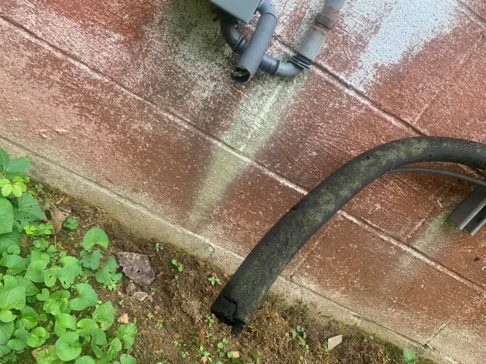 wires cut hvac stolen